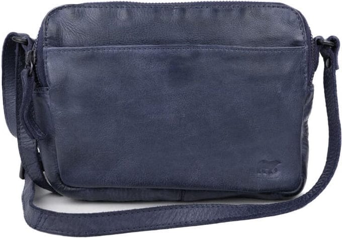 Bear Design Irem Leren Schoudertas - Donkerblauw