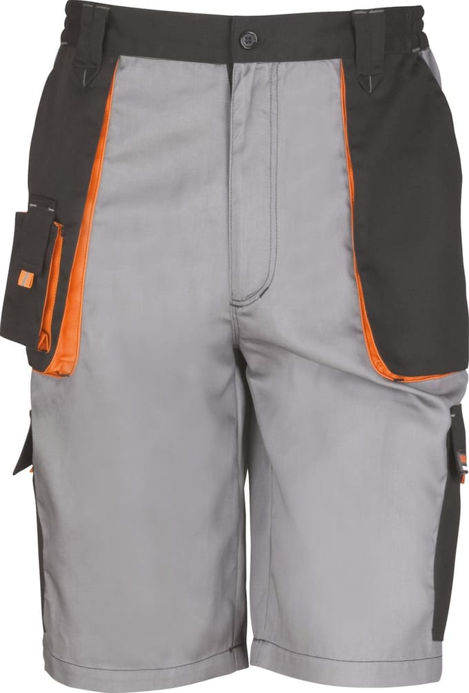 Result Lite Shorts RT319 - Grey/Black/Orange - S
