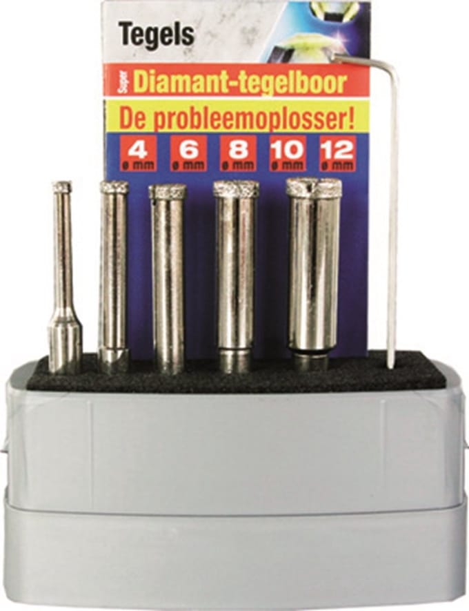 Rotec 5-delige diamanttegelboren set