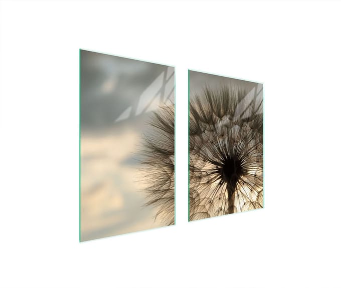 TMK ArtDeko - Glas Beschermplaat - 65x52 cm - Kleur - Hartglas