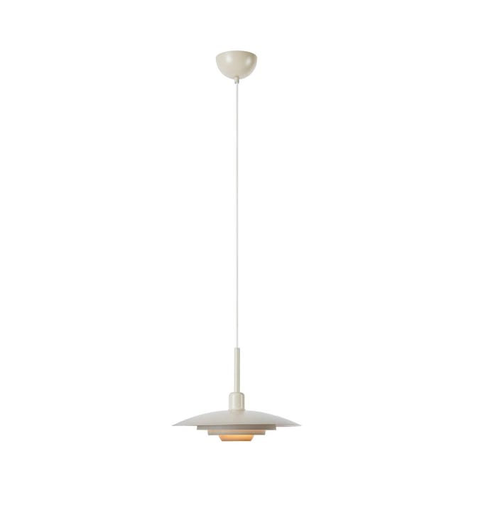 Markslöjd hanglamp Piny, beige, Ø 35 cm, metaal, E27