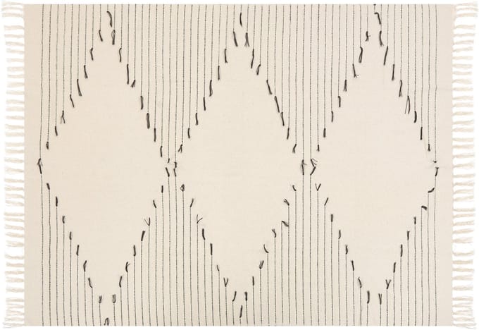 ULUYOL - Plaid - Lichtbeige - Katoen