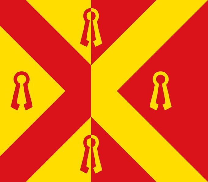 Vlag Gennep 50x75cm