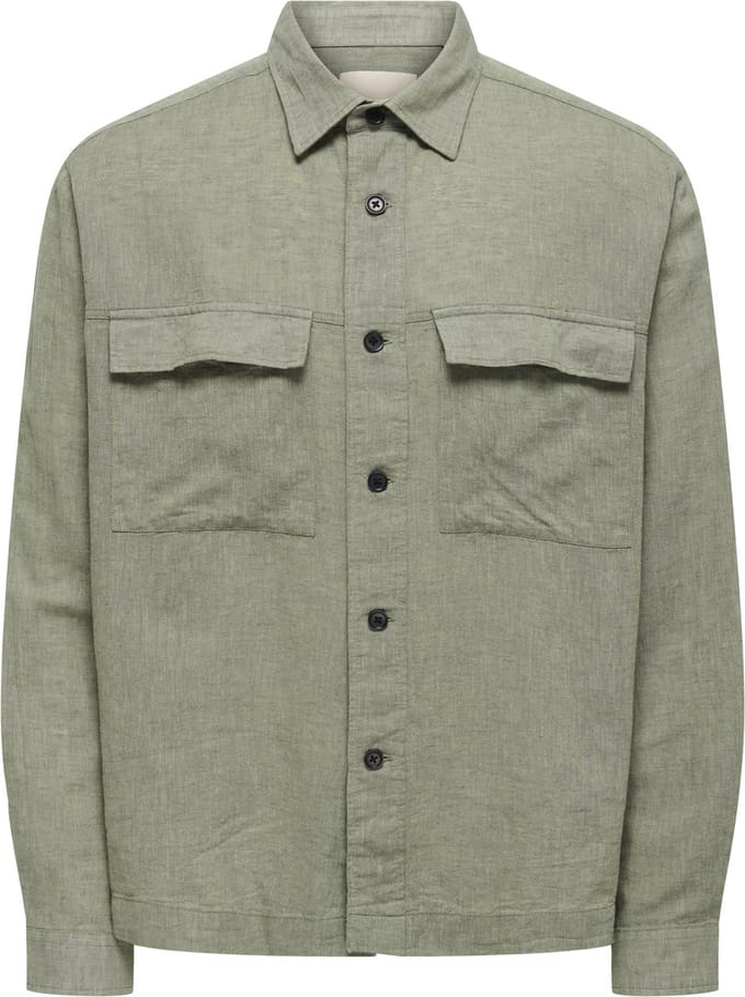 ONLY & SONS Overshirt ONSCAIDEN Linnen Overshirt