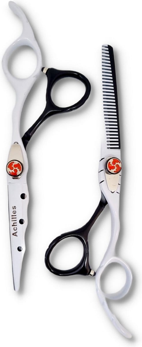 Achilles® Professionele Kappersschaar Set 6 Inch – Knipschaar & Uitdunschaar - Coupeschaar