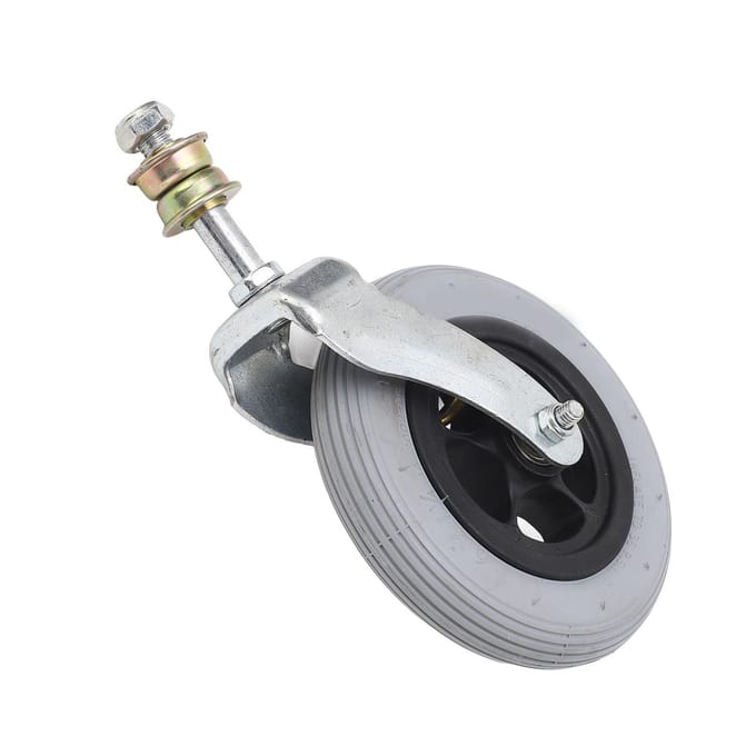 Rolstoel Vervangingswiel Grijs 6 Inch PU Opblaasbaar Universeel Rolstoel Voorwiel gray