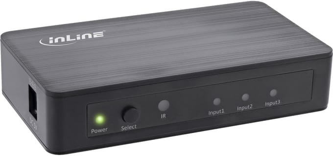 InLine® HDMI 3-Poorts Switch, 4K2K@60Hz, HDCP 2.2