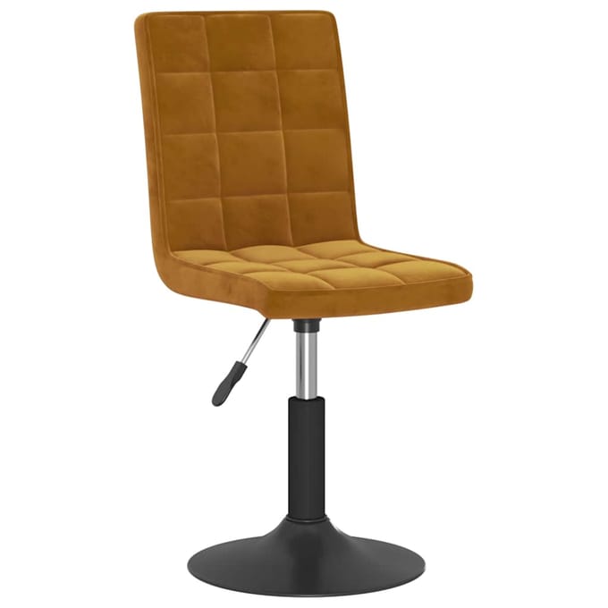 vidaXL - Eetkamerstoelen - draaibaar - 2 - st - fluweel - bruin