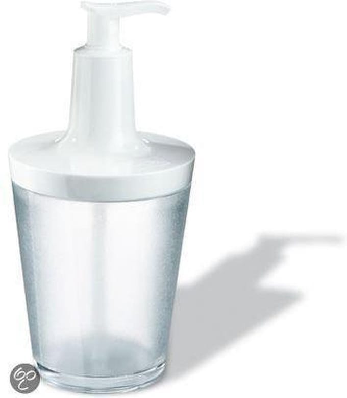 Koziol Zeepdispenser Flow 250 Ml Wit/transparant