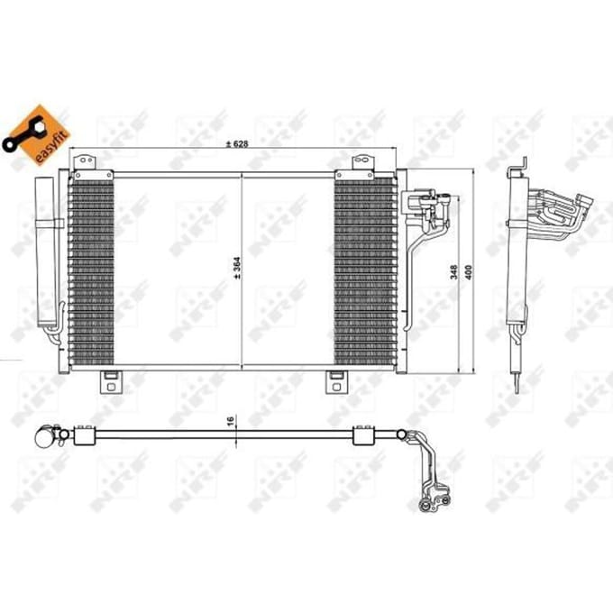 Condensor, airconditioning NRF 350229