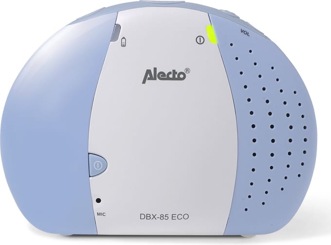 Alecto DBX-85 ECO - Full Eco DECT Babyfoon - Wit/Blauw