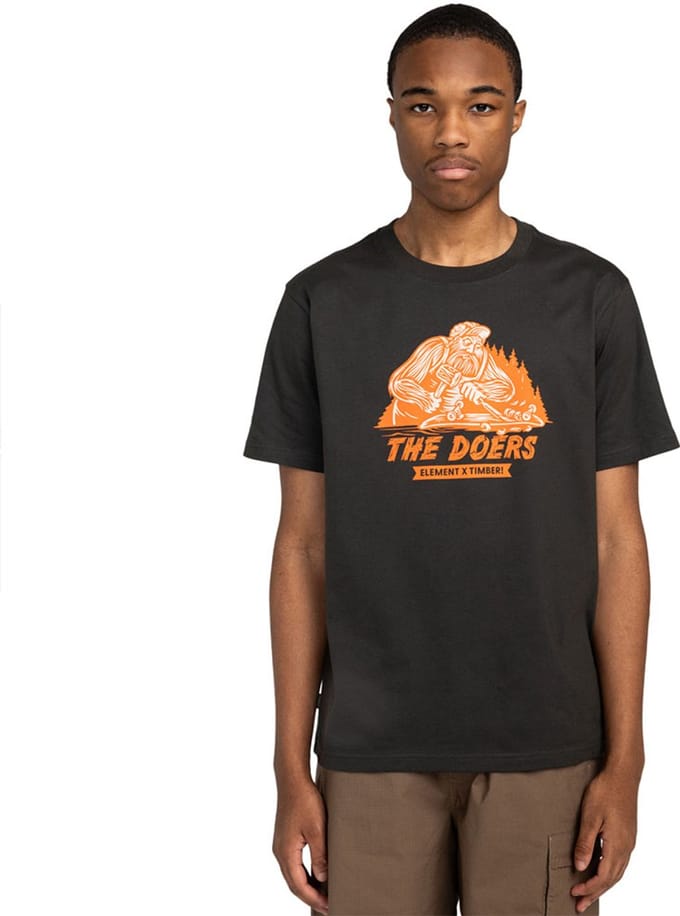 Element Timber Shaper T-shirt Met Korte Mouwen Zwart M Man