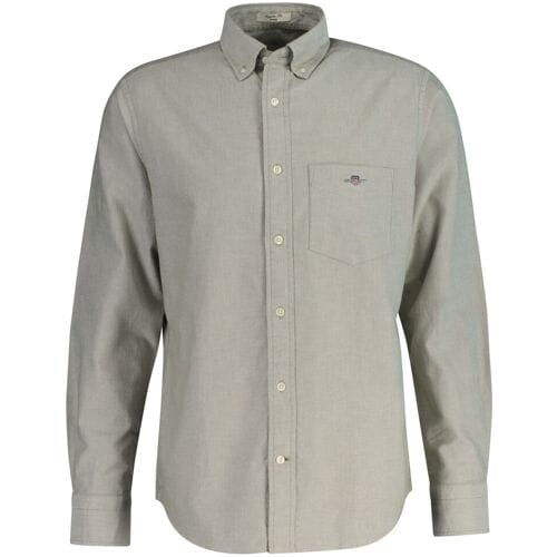 casual overhemd Gant Regular Fit effen groen