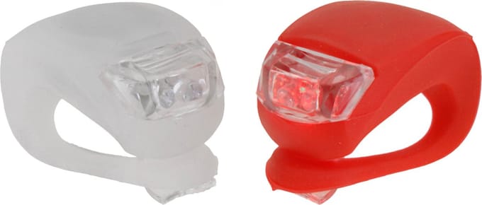 XQMax Fietsverlichting LED - lampjes set - siliconen - voor- en achterlicht