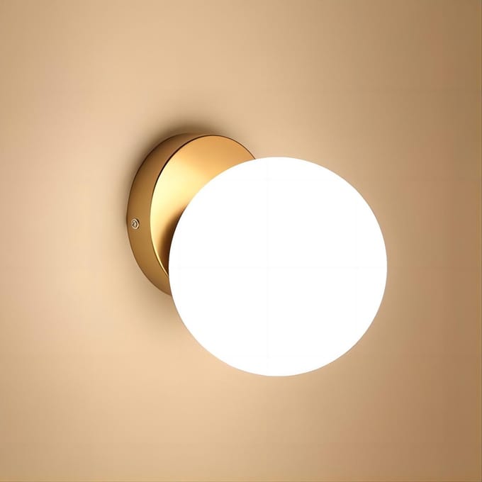 Wandlamp - 15cm - Klein - E27 - Glazen Wandlamp - Lamp Niet Inbegrepen