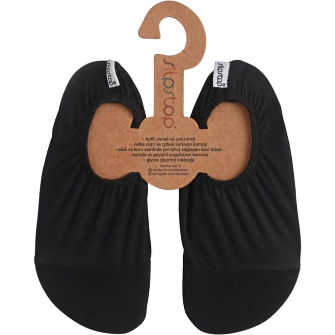 Slipstop antislip waterschoen Black - Maat L 30-32