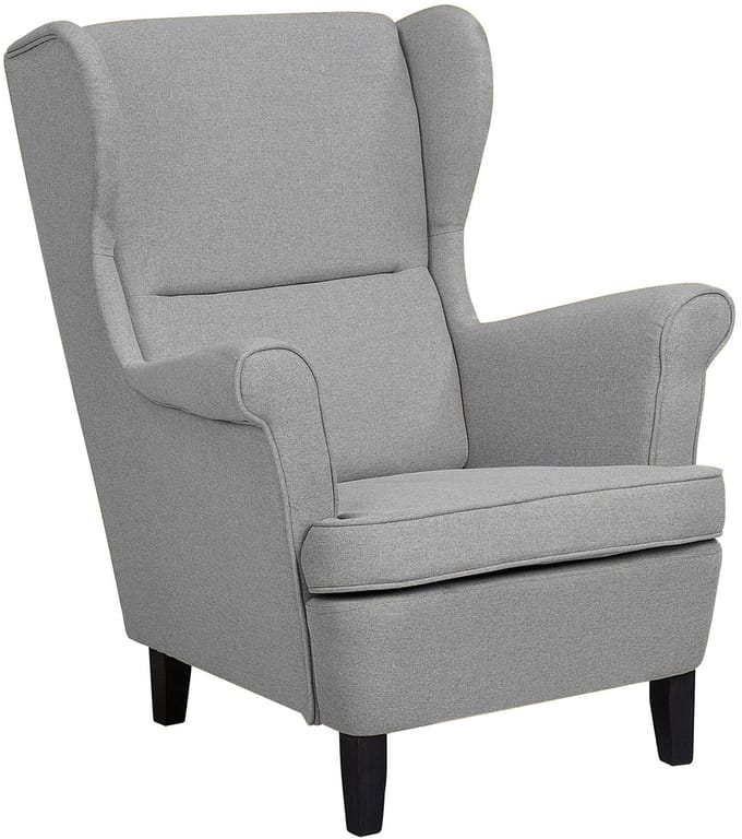 ABSON - Fauteuil - Grijs - Polyester