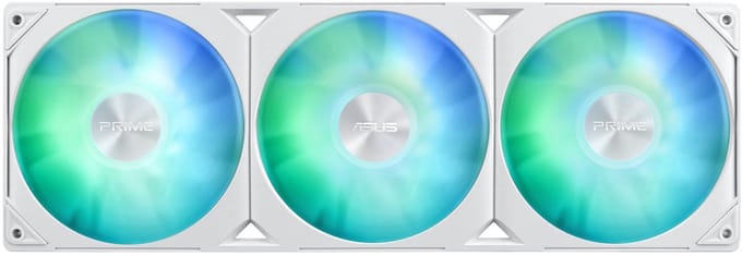 ASUS PRIME Serie - Vloeistofkoeling 360 ARGB - Wit - Drie Ventilatoren - PWM Ondersteuning