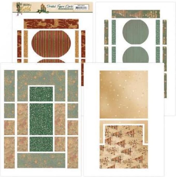 Amy Design - Figure Cards - Christmas in Gold - ADFC10002