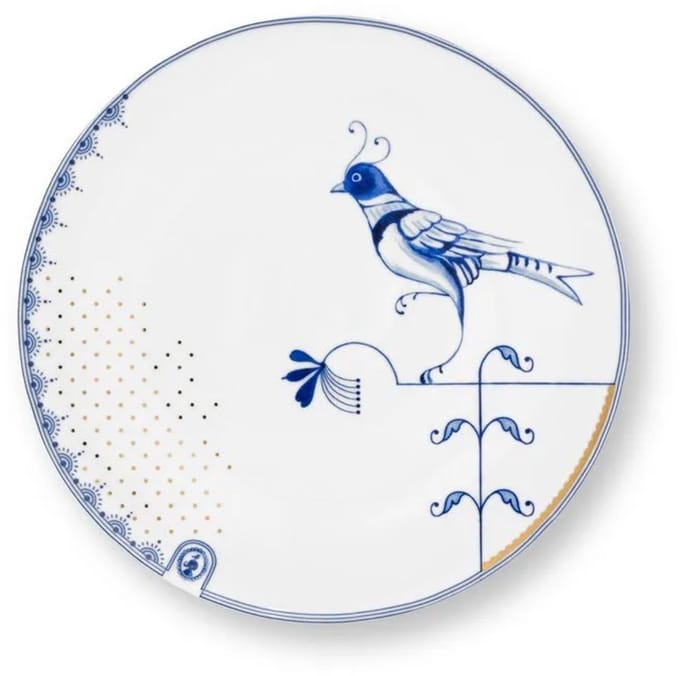 Pip Studio Pip & The Blue Bird White bord 25cm