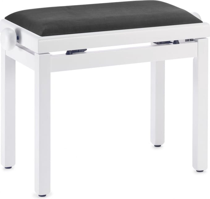 Stagg Klavierbank, White Satin black - Piano bank