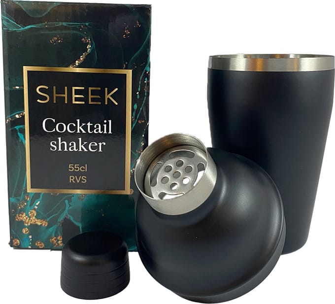 Fjesta© RVS cocktailshaker - 55cl - Zwart