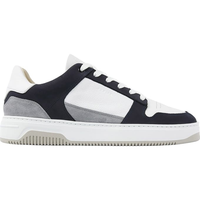 Nubikk Basket Court White Leather - Blue Taglia: 41 | Sneakers Outlet | Uomo | Bianco