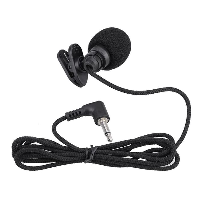 Mini Draagbare Clip-on Revers Lavalier Handsfree 3.5mm Jack Condensator Microfoon Mic voor Computer PC zwart