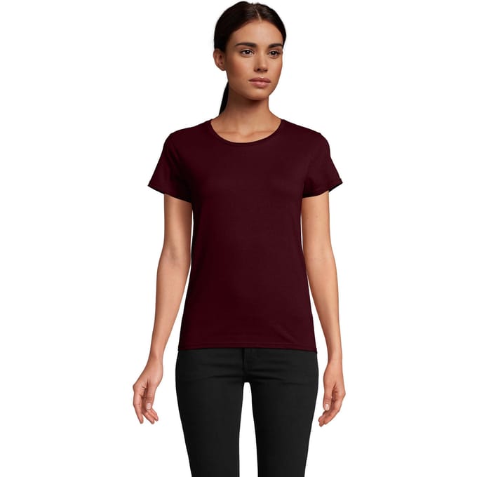 SOLS Dames/Dames Pioneer T-Shirt (Bourgondië)