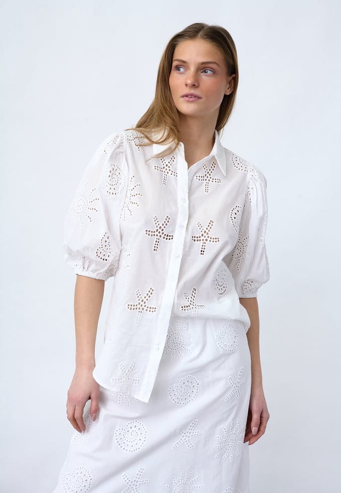 SISTERS POINT Ella-sh78- Dames Blouse - White - Maat S