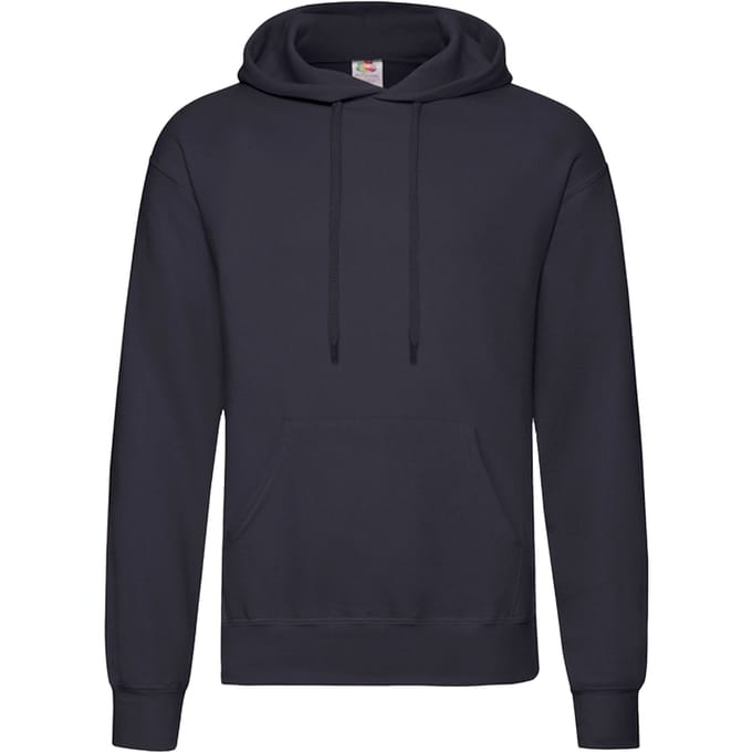 Fruit of the Loom katoenen herenhoodie (Deep Navy)