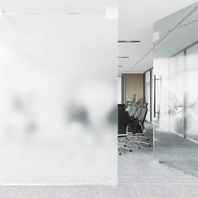 vidaXL - Raamfolies - mat - PVC - wit