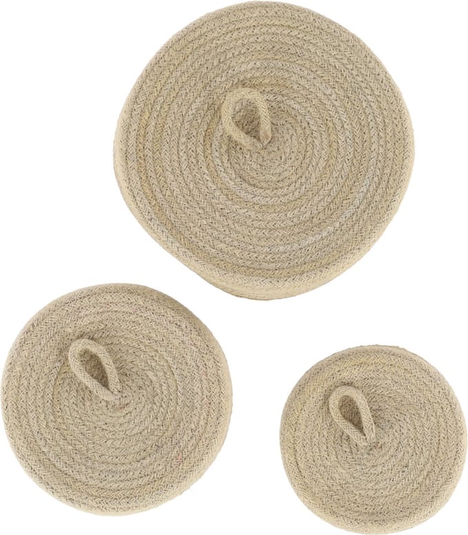 Puck Manden Set van 3 Natural
