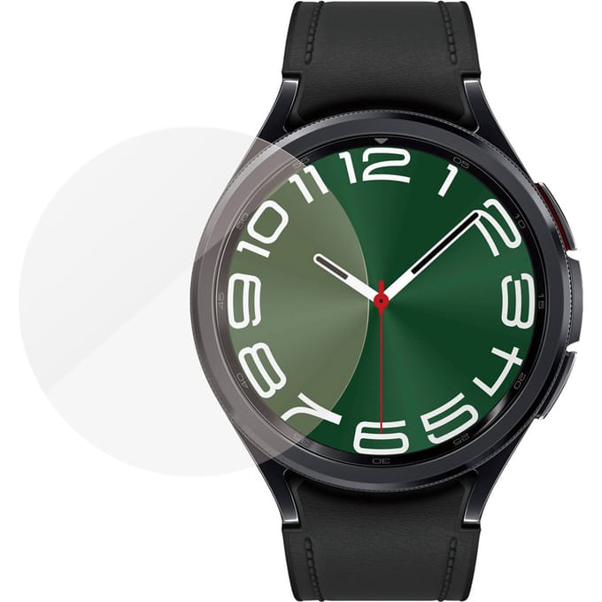 PanzerGlass Screenprotector geschikt voor Samsung Galaxy Watch 6 Classic - 47 mm Glazen | PanzerGlass Antibacterial Screenprotector - Case Friendly