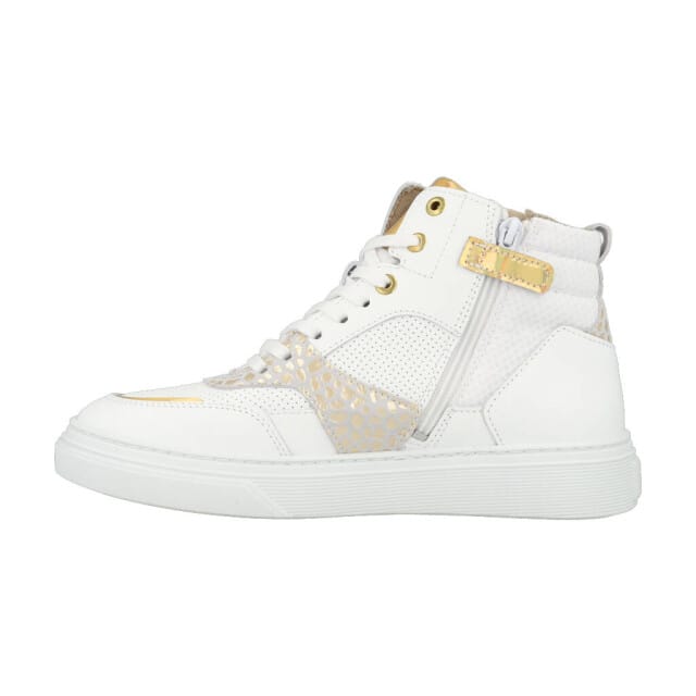Bullboxer Aop508 Lage sneakers - Leren Sneaker - Meisjes - Wit - Maat 30