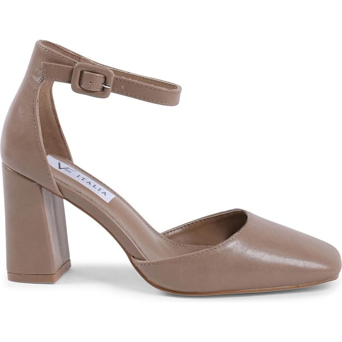V Italia dames enkelbandpomp Beige HLL0127 Beige