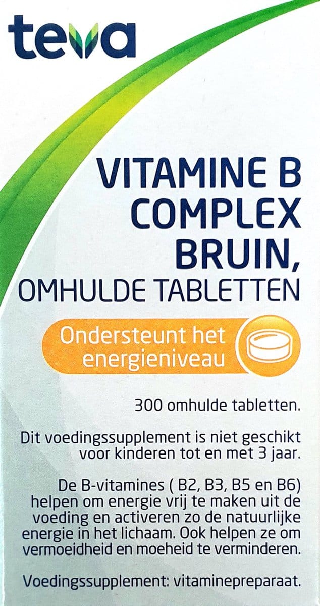 Teva Vitamine B complex bruin los 300 Tabletten