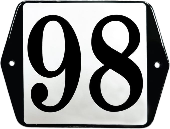 Emaille huisummer model oor - 98