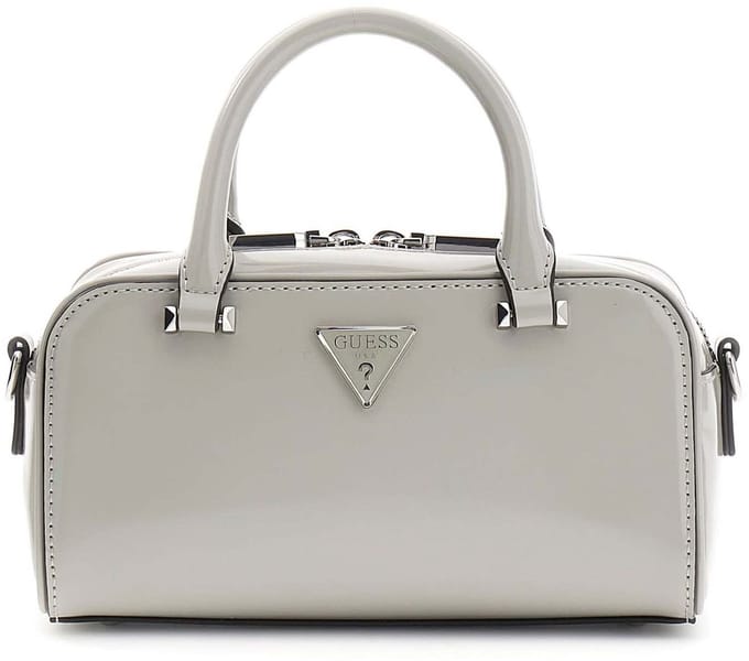 GUESS handtas schoudertas Arnela Mini Satchel Light Taupe grijs