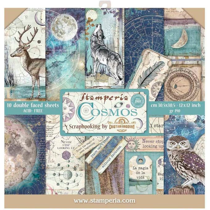 Stamperia Cosmos 12x12 Inch Paper Pack (SBBL56)