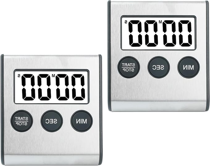 Digitale Keuken Timer Set van 2 - Kookwekker met Magneten voor Koken, Studie en Sportactiviteiten