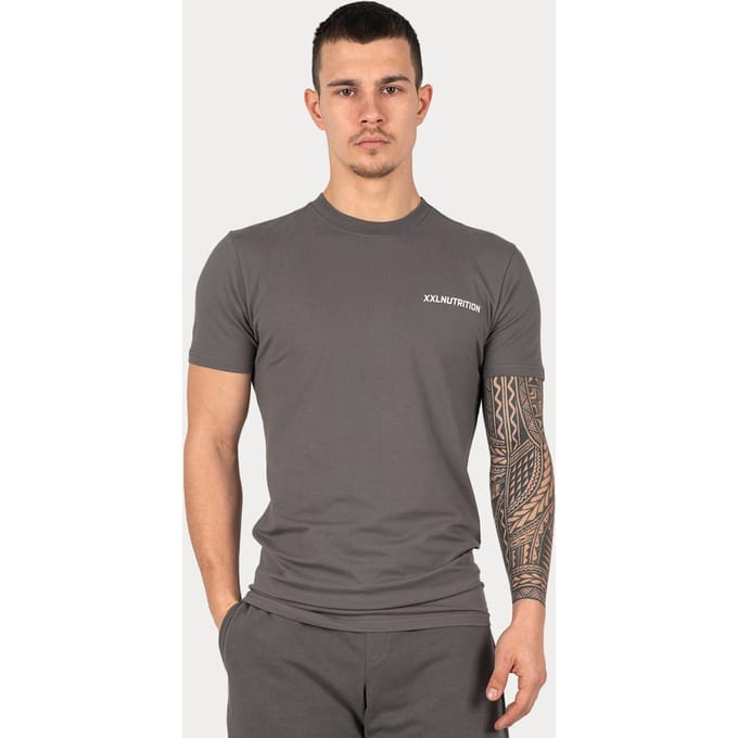 XXL Sportswear Essential Fitted T-Shirt - Dark Grey Donker Grijs XXL