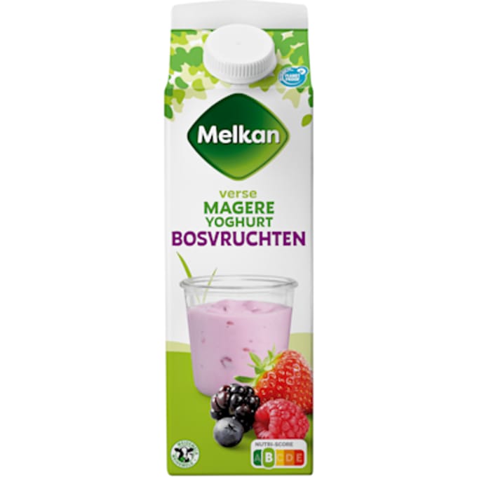 Magere vruchtenyoghurt bosvruchten