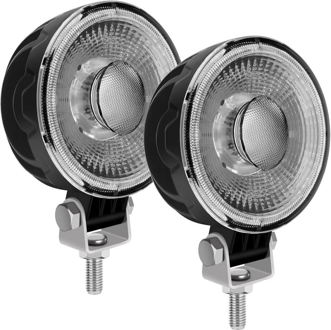 Compacte 3 inch LED werklampen 12V/24V voor voertuigen en machines