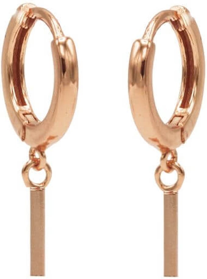 Karma Oorringen Hinged Hoops Square Tube Rosé