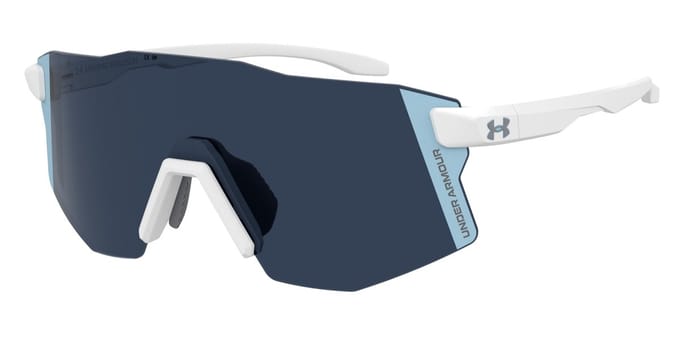 Under Armour UA GRID PRO/G Matte white blue 99/1/140 MAN Zonnebrillen