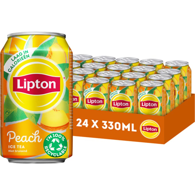 Frisdrank Lipton Ice Tea peach blik 330ml
