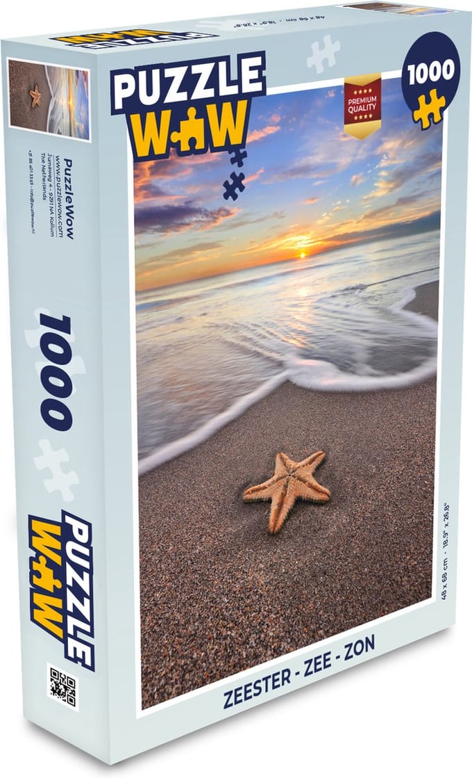 Puzzel Zeester - Zee - Zon - Legpuzzel - Puzzel 1000 stukjes volwassenen