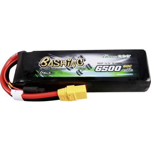 Gens ace &Tattu G-Tech 6500mAh 11.1V 60C 3S1P Lipo Battery Pack with XT90-Bashing Series