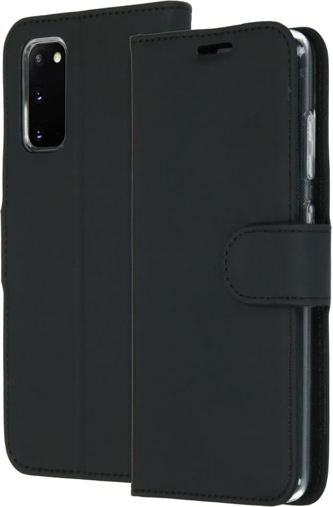 Accezz Hoesje - Geschikt voor Samsung Galaxy S20 - Wallet Softcase Bookcase - Zwart